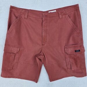 Wrangler Men's Relaxed Fit Coral Utility Cargo Plain Front Shorts Mens Size 40